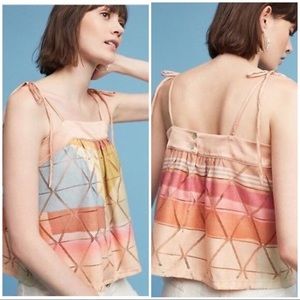 Anthropologie [Akemi & Kin] Knit Tie Peach Top
